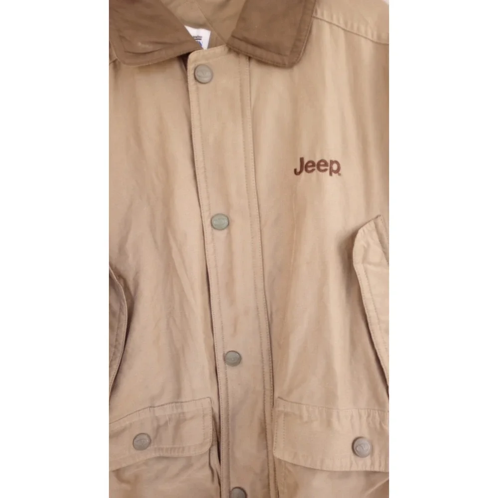 Vintage Mopar JEEP Barn‎ Jacket Coat GUC Brown Taupe XL Zipper needs repair